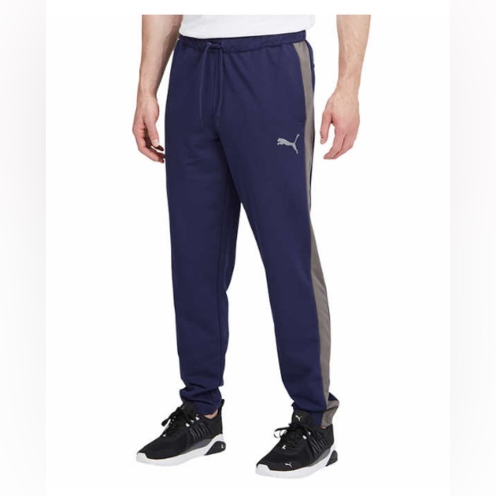 NEW PUMA Gray Men's Stretchlite Drawstring Athletic Workout Pants